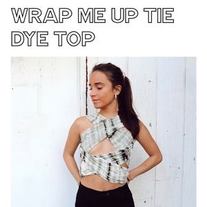 Tie dye wrap top